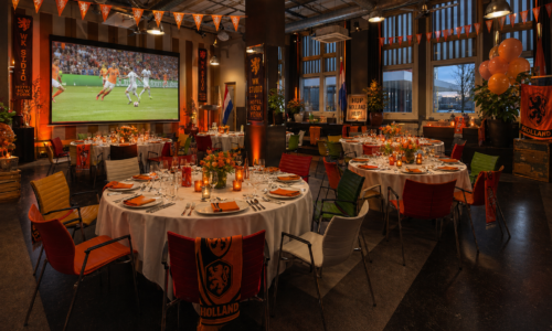 Tusinski zaal in Oranje WK Studio stijl